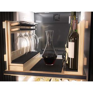 Miele MasterCool Series 24 in. Built-In Wine Conditioning Unit with Multi-Zoned & 77 Bottle Capacity Right Hinged - Custom Panel Ready, , hires