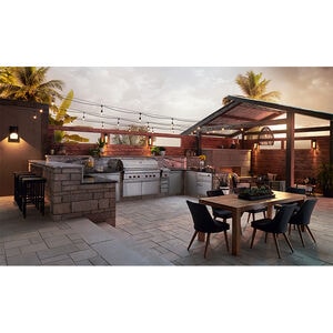 Wolf 30 in. 2-Burner Built-In Natural Gas Grill with Rotisserie & Smoker Box - Stainless Steel, , hires