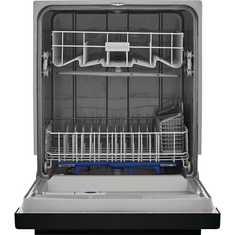Frigidaire 24 in. Front Control Dishwasher with 62 dBa Sound Level & Pocket - Black, Black, hires