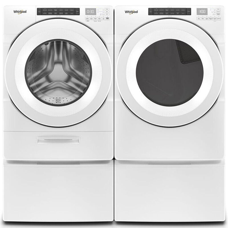 Whirlpool 27 in. 7.4 cu. ft. Stackable Long Vent Gas Dryer with Intuitive Controls, Sanitize Cycle & Sensor Dry - White, , hires