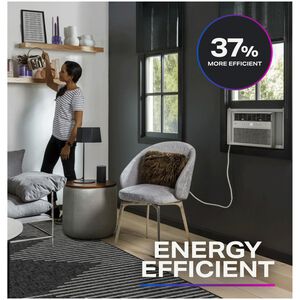 GE Profile 8,000 BTU 115V Smart Window Air Conditioner with Inverter, 3 Fan Speeds, Sleep Mode & Remote Control - White, , hires