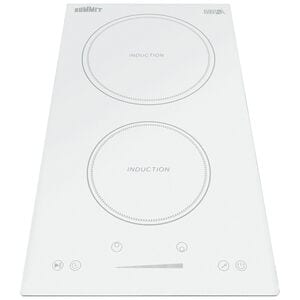 Summit 12 in. 2-Burner Induction Cooktop - White, , hires