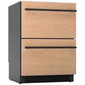 Zephyr Presrv Series 24 in. 3.9 cu. ft. Double Refrigerator & Freezer Drawers - Custom Panel Ready, , hires