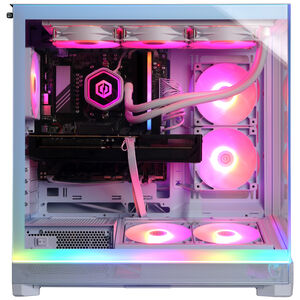 CyberPowerPC Gamer Supreme Desktop with AMD Ryzen 7 9850X3D, 4.7 GHz, 8-Core CPU, NVIDIA GeForce RTX 5070 Ti, 16GB VRAM GPU, 32 GB RAM, 2 TB SSD & Windows 11 Home - White, , hires