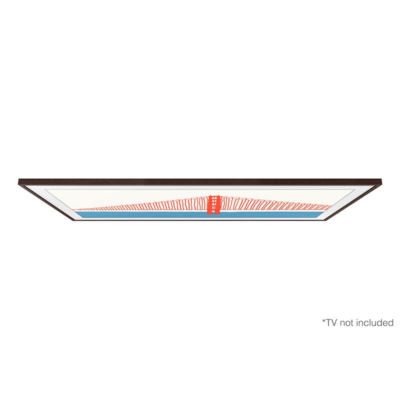 Samsung Frame 85" Customizable Bezel Compatible with Samsung 2021-2024 The Frame TVs - Modern Brown, , hires