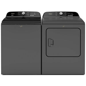 Whirlpool 27.375 in. 5.3 cu. ft. Top Load Washer with 2-in-1 Removable Agitator - Volcano Black, Volcano Black, hires