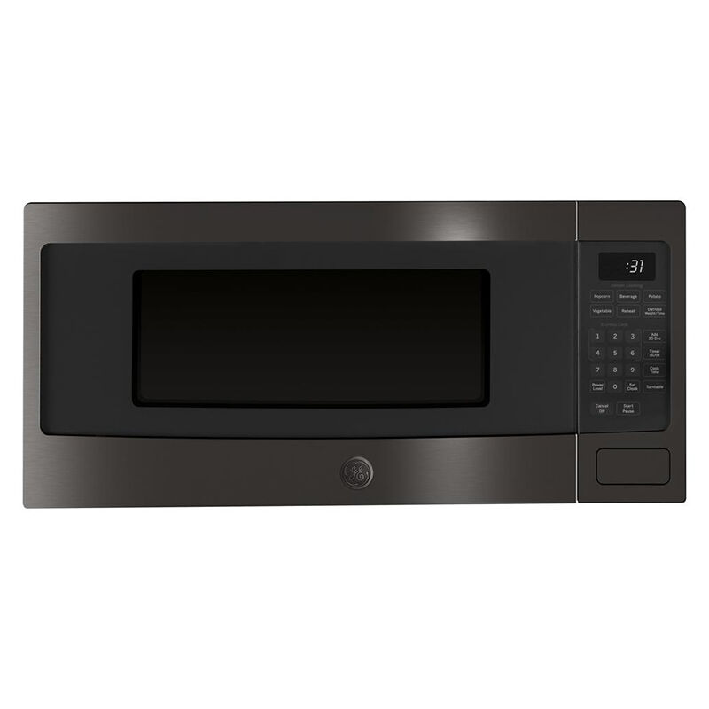 GE Profile 24inch 1.1 Cu. Ft. Countertop Microwave with 10 Power Levels &  Sensor Cooking Controls - Black Stainless Steel