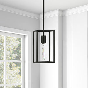 Hudson & Canal Cuadro 6 in. Framed Pendant - Blackened Bronze, , hires