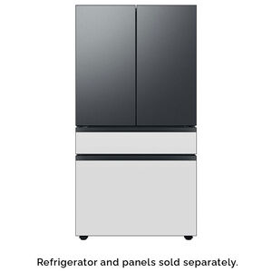 Samsung Bespoke 4-Door French Door Bottom Panel for Refrigerators - White Glass, , hires