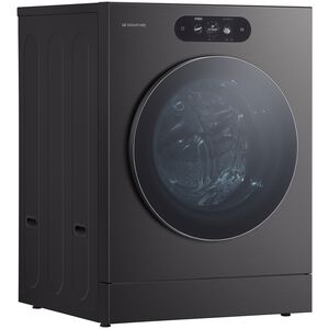 LG 29 in. 5.8 cu. ft. Smart Stackable Front Load Washer with Built-In Intelligence, TurboWash 360, EZ Dispense, Sanitize & Steam Cycle - Brushed Black Steel, , hires