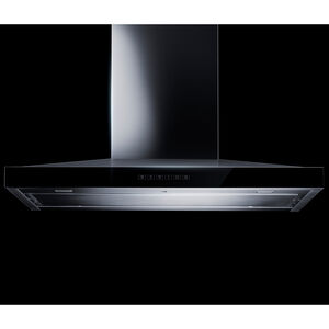 JennAir Lustre Stainless Series 36 in. Canopy Pro Style Range Hood with 3 Speed Settings, 600 CFM, Ducted Venting & 2 LED Lights - Stainless Steel, , hires