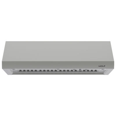 Wolf 60 in. Canopy Pro Style Range Hood, Ducted Venting & 4 Halogen Lights - Stainless Steel | PW603318O