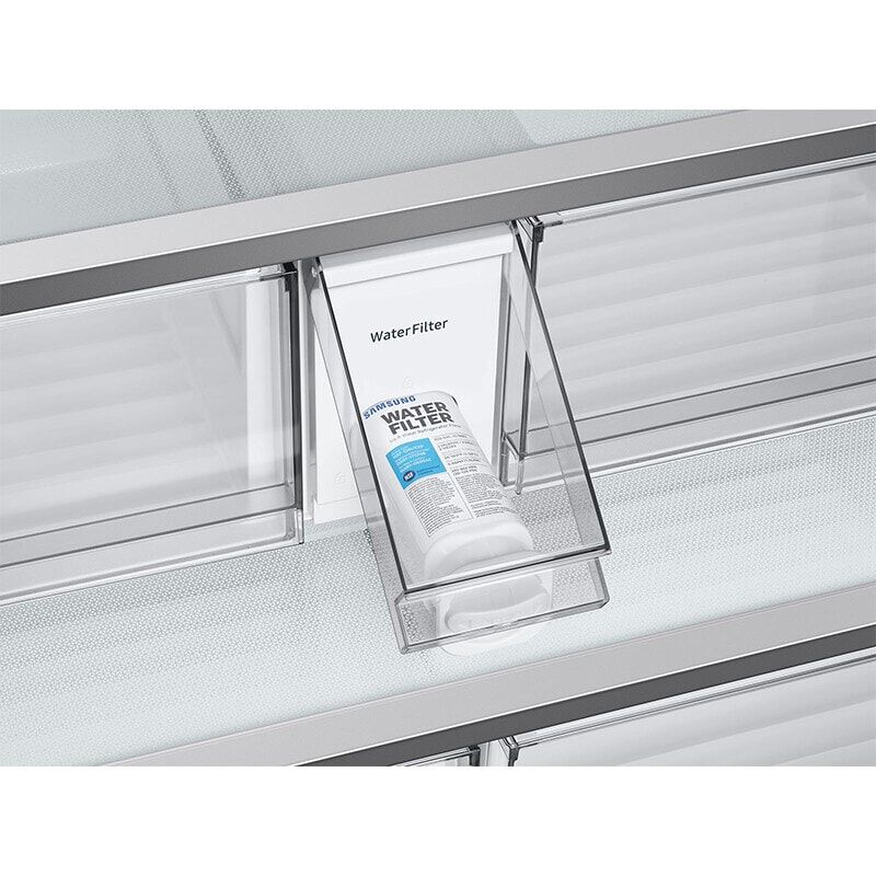 Samsung Bespoke 36 in. 24 cu. ft. Smart Counter Depth French Door Refrigerator with Internal Water AutoFill Pitcher - Stainless Steel, Stainless Steel, hires