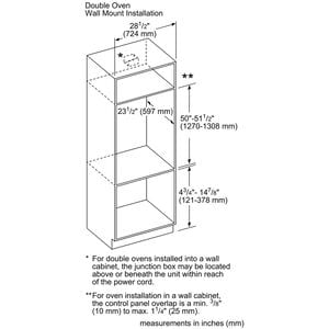 Thermador Professional Series 30 in. 9 cu. ft. Smart Top Control Electric Double Wall Oven with True European Convection - Stainless Steel, , hires
