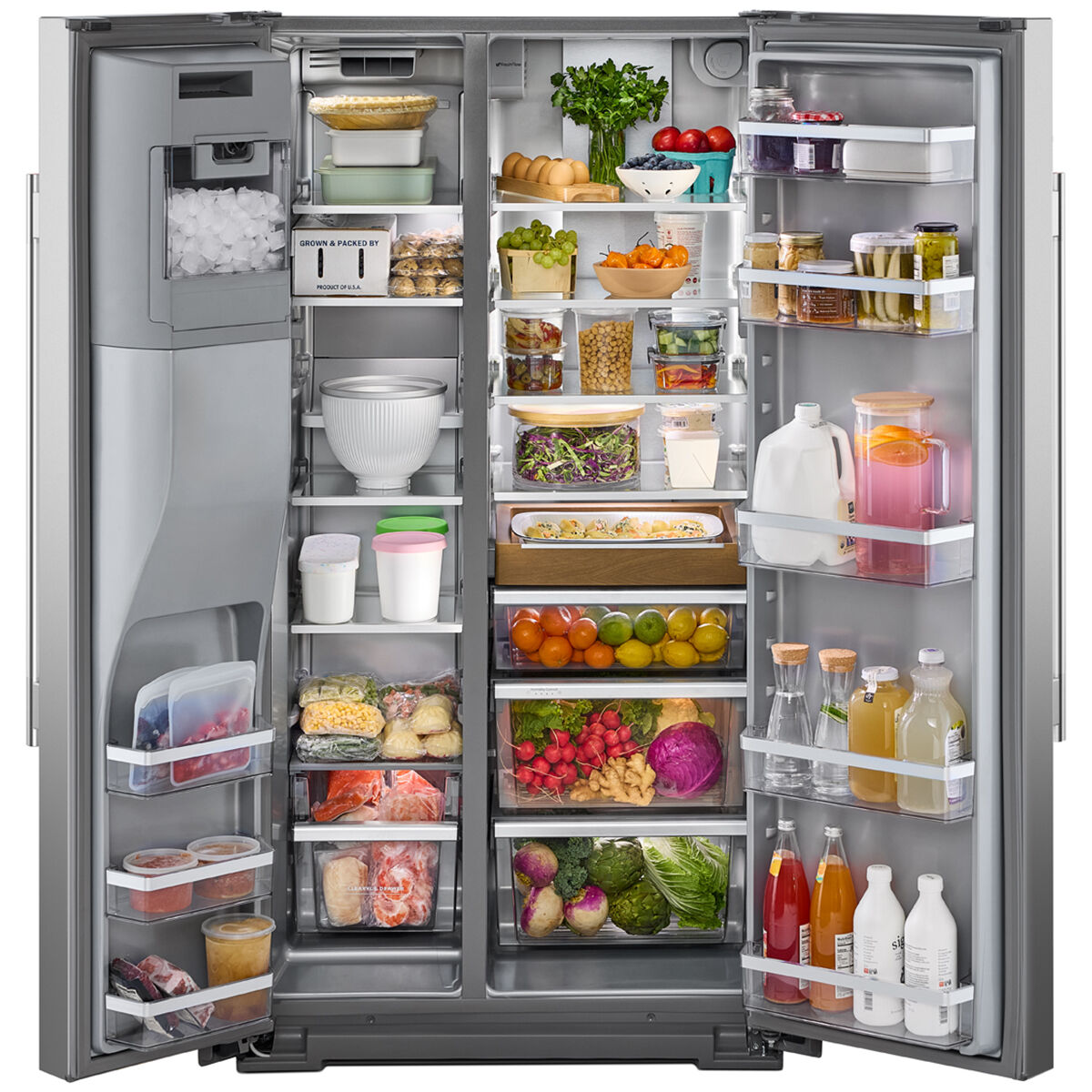 KitchenAid 36 in. 28.7 cu. ft. Side-by-Side Refrigerator with Ice