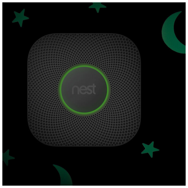 Google Nest Protect Battery Operated Smoke and Carbon Monoxide Detector - White, , hires