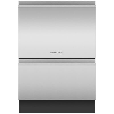 Fisher & Paykel Series 9 24 in. Smart Built-In Dishwasher with Top Control, 42 dBA Sound Level, 14 Place Settings, 6 Wash Cycles & Sanitize Cycle - Stainless Steel | DD24DT4NX9
