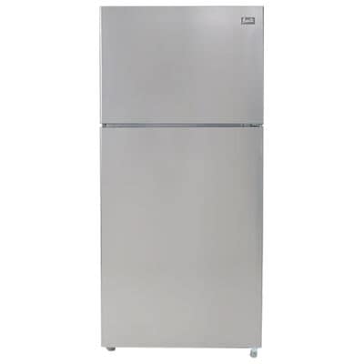 Avanti 30 in. 18 cu. ft. Top Freezer Refrigerator - Stainless Steel | FF18D3S-4