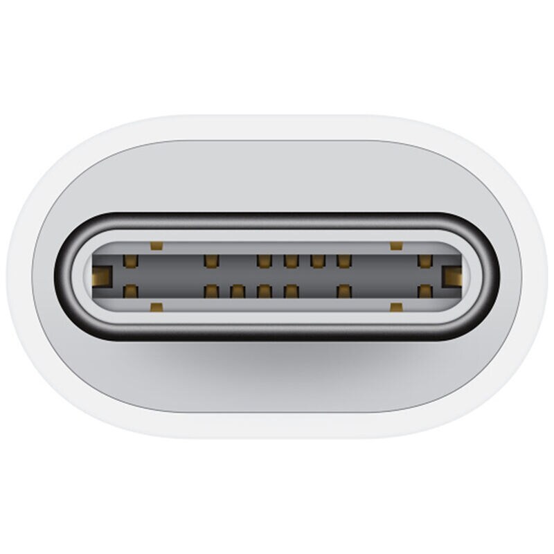Apple - USB-C to Lightning Adapter - White, , hires