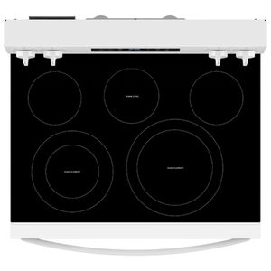 Whirlpool 30 in. 5.3 cu. ft. Air-Fry Standard Convection Electric Range with Radiant Burners - White, , hires