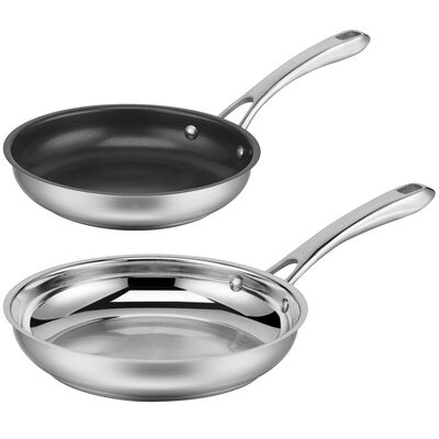 Cuisinart 2-Pack Cast Iron Non-Stick Griddle and Pan Set in the Grill  Cookware department at