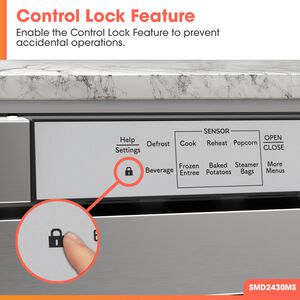 Sharp 24 in. 1.2 cu. ft. 950W Drawer Microwave with Sensor Cooking - Stainless Steel, , hires