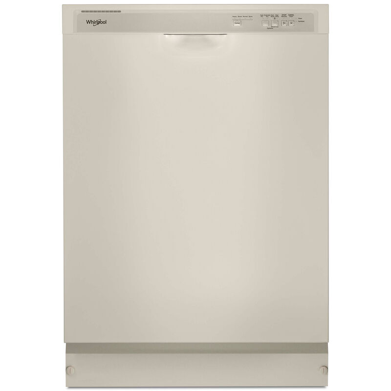 Whirlpool 24 in. Front Control Dishwasher with 57 dBa Sound Level & Pocket - Biscuit, Biscuit, hires