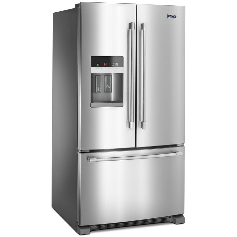 Maytag 36 in. 24.7 cu. ft. French Door Refrigerator with Ice & Water Dispenser - Fingerprint Resistant Stainless Steel, , hires