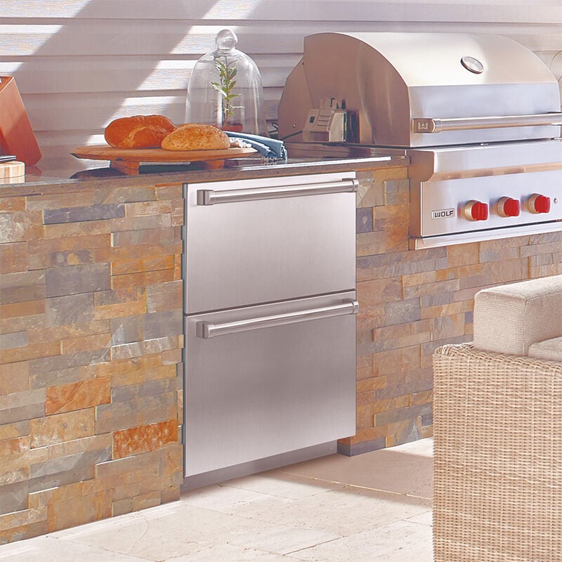 Wolf 30 in. 2-Burner Built-In Liquid Propane Gas Grill with Rotisserie & Smoker Box - Stainless Steel, , hires