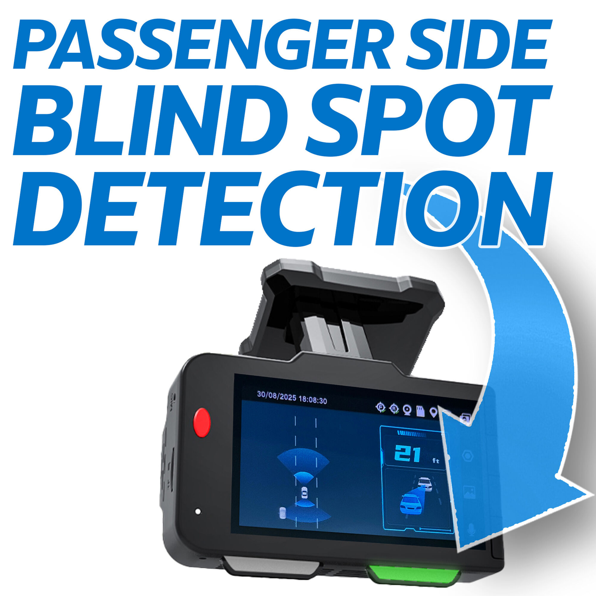 VOXX ADAS - 4K Dual View AI Powered Dash Cam with GPS and WiFi