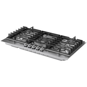 Bosch 300 Series 36 in. 5-Burner Natural Gas Cooktop with Simmer Burner & Power Burner - Stainless Steel, , hires