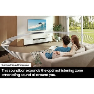 Samsung 2.1 Channel Sound Bar with Bluetooth & Wireless Subwoofer - Titan Black, , hires