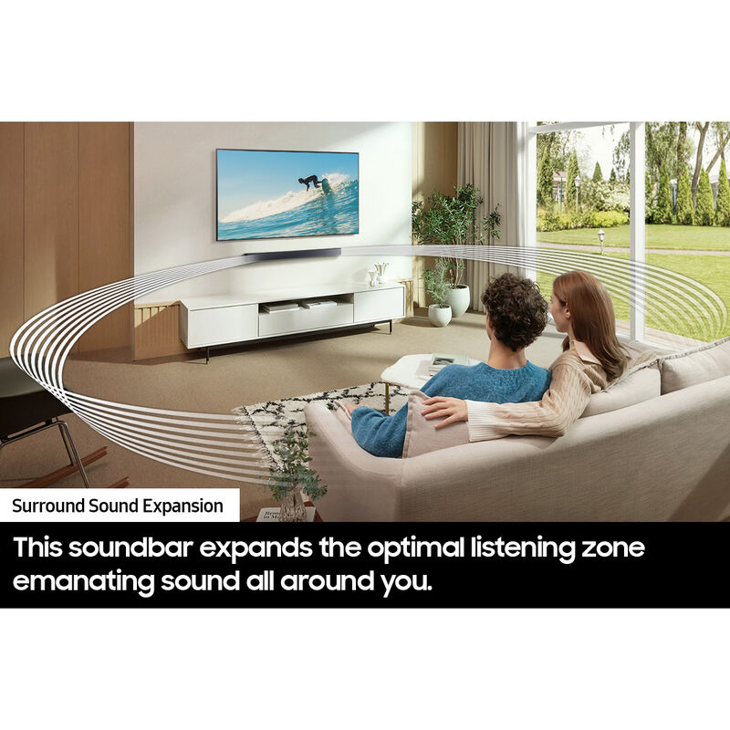 Samsung 2.1 Channel Sound Bar with Bluetooth & Wireless Subwoofer - Titan Black, , hires