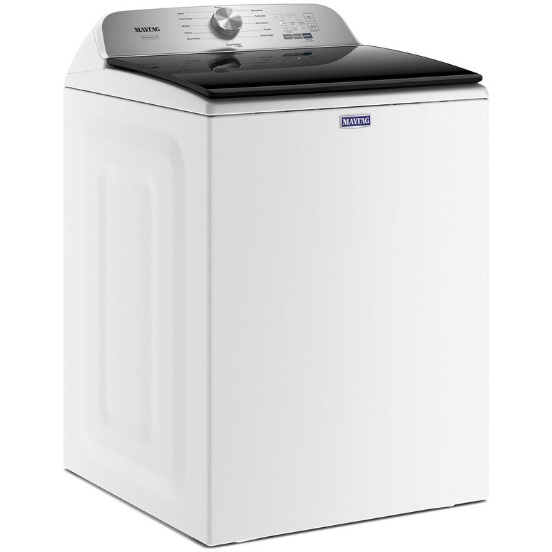 Maytag Pet Pro 27.5 in. 4.7 cu. ft. Top Load Washer with Agitator & Advanced Vibration Control - White, White, hires