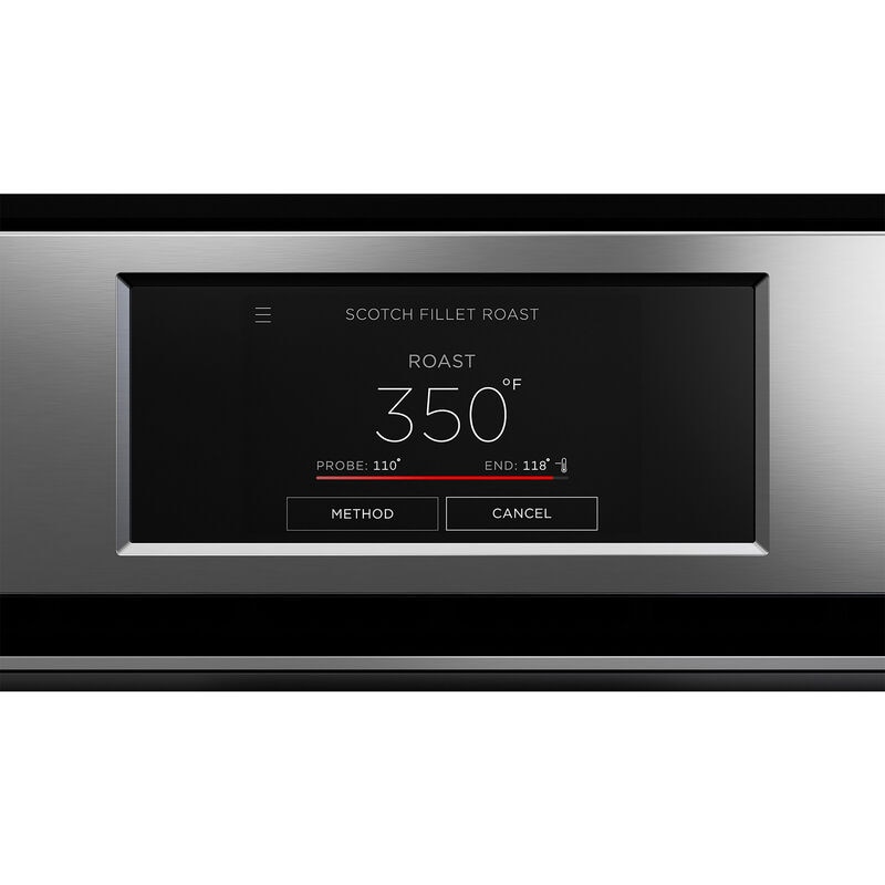 Fisher & Paykel Series 9 30 in. 8.2 cu. ft. Smart Top Control Electric Double Wall Oven with Standard Convection - Stainless Steel, , hires