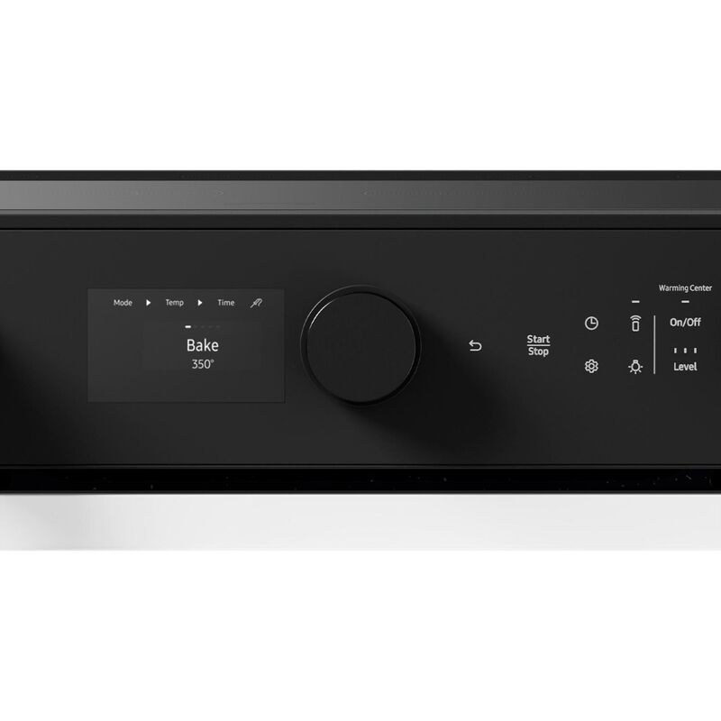 Samsung Bespoke 30 in. 6.3 cu. ft. Smart Air-Fry True European Convection Slide-In Electric Range with Smoothtop Burners - White Glass, , hires