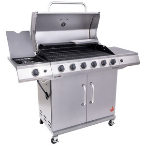 CharBroil Grill Performance Series 6-Burner Propane Grill with Side Burner - Stainless Steel, , hires