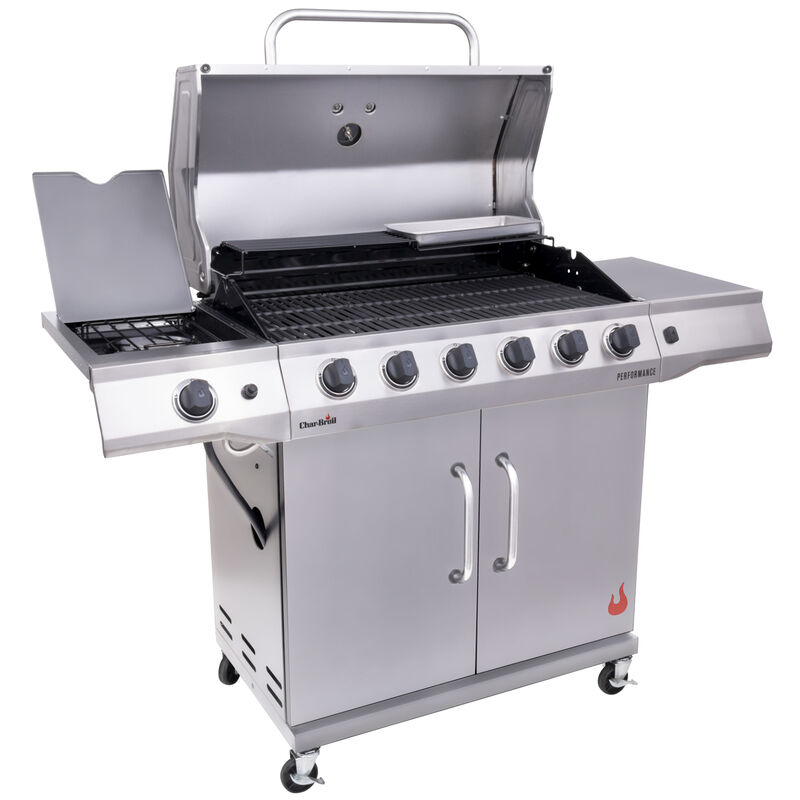 CharBroil Grill Performance Series 6-Burner Propane Grill with Side ...