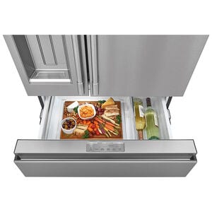Frigidaire Professional 36 in. 21.4 cu. ft. Counter Depth 4-Door French Door Refrigerator with Ice & Water Dispenser - Stainless Steel, , hires