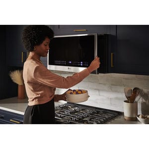LG Studio 30" 1.7 Cu. Ft. Over-the-Range Microwave with 10 Power Levels, 300 CFM & Sensor Cooking Controls - PrintProof Stainless Steel, , hires