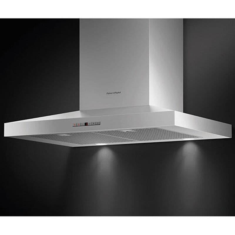 Fisher & Paykel Series 7 30 in. Convertible Chimney Style Range Hood with 600 CFM, 4 Fan Speeds & 2 LED Lights - Stainless Steel, , hires