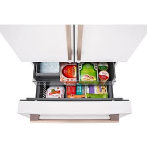 LG Studio 36 in. 26.5 cu. ft. Smart Counter Depth French Door Refrigerator with Internal Water Dispenser - Essence White, Essence White, hires