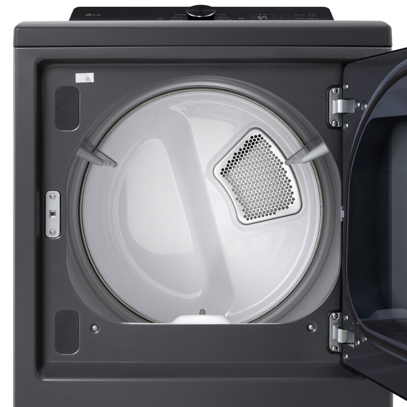 LG 27 in. 7.3 cu. ft. Smart Gas Dryer with AI Sensor Dry - Platinum Black, Platinum Black, hires
