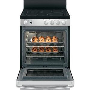 GE 24 in. 2.9 cu. ft. Electric Range with Smoothtop Burners - Stainless Steel, , hires
