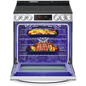 LG 30 in. 6.3 cu. ft. Smart Air Fry True European Convection Slide-In Electric Range with Radiant Burners - PrintProof Stainless Steel, , hires