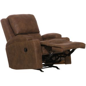 Catnapper Kyle Rocker Recliner with Dual Cupholders - Walnut, Walnut, hires