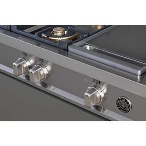 Bertazzoni Professional Series 48 in. 6-Burner Natural Gas Rangetop with Griddle, Simmer Burner & Power Burner - Stainless Steel, , hires