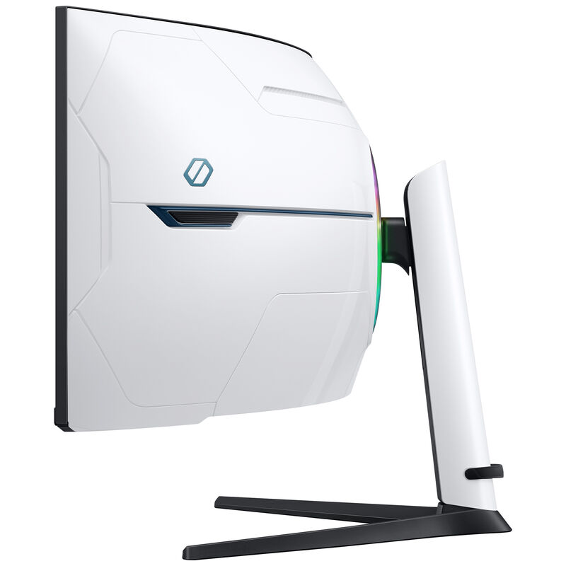 Samsung - 57" Odyssey Neo G9 Dual 4K UHD Quantum Mini-LED 240Hz 1ms HDR 1000 Curved Gaming Monitor (HDMI 2.1, DP 2.1, USB 3.0) - Black, , hires