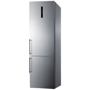 Summit 24 in. 11.7 cu. ft. Counter Depth Bottom Freezer Refrigerator with Ice Maker - Stainless Steel, , hires