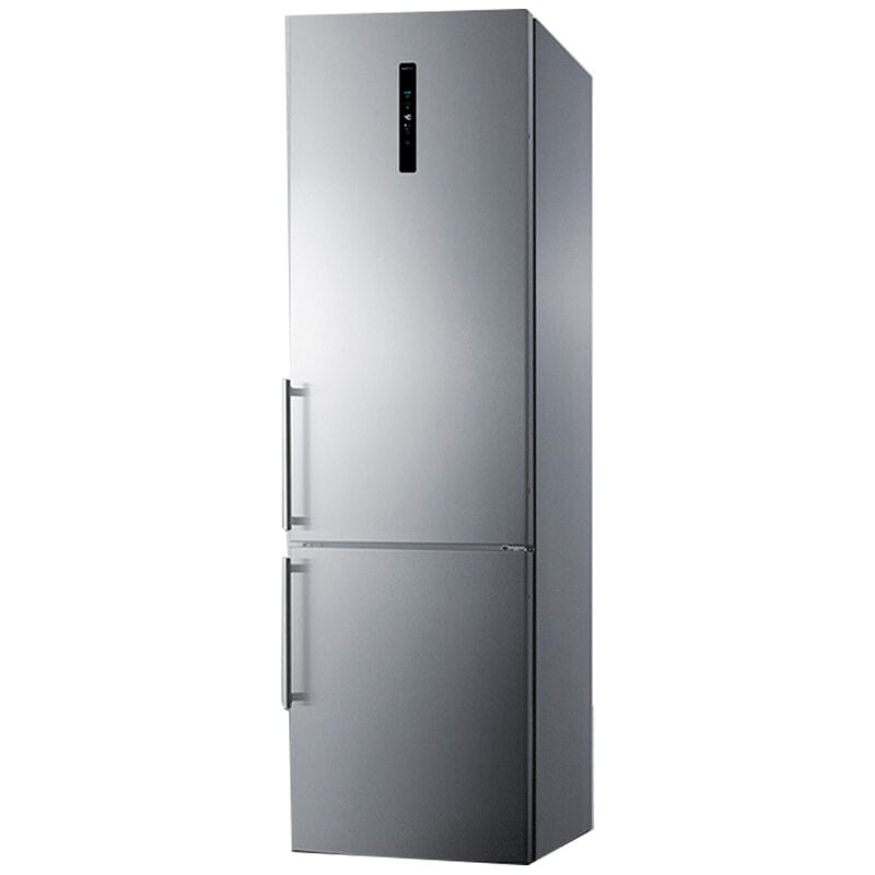 Summit 24 in. 11.7 cu. ft. Counter Depth Bottom Freezer Refrigerator with Ice Maker - Stainless Steel, , hires